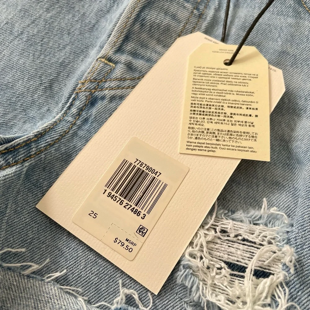 🆕 l e v i ‘ s • button fly ribcage denim shorts - Picture 4 of 11